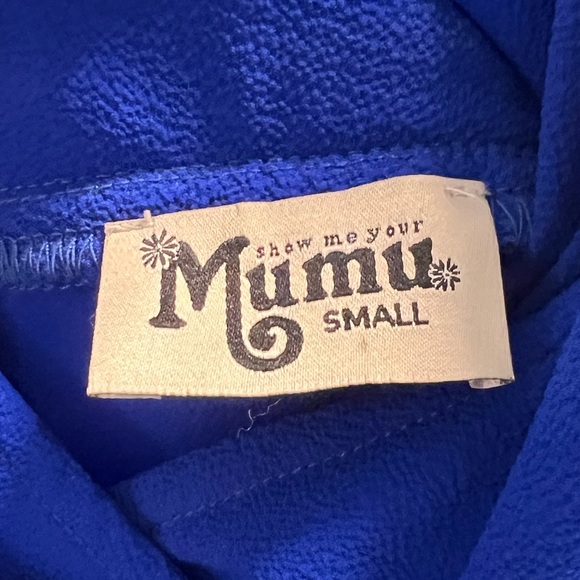 Show Me Your MuMu cobalt blue mini dress - Picture 3 of 3